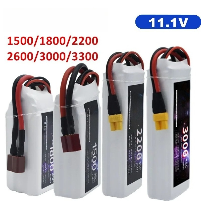 Drone Battery Connector - LiPo Pil 3S 1500mah 1800mAh 2200mah