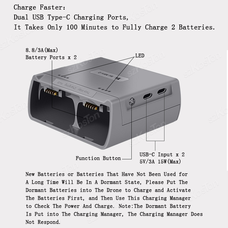 DJI Mini 4K/MINI 2/Mini 2 SE Ş - Drone Battery Smart incelemesi ve fiyatı